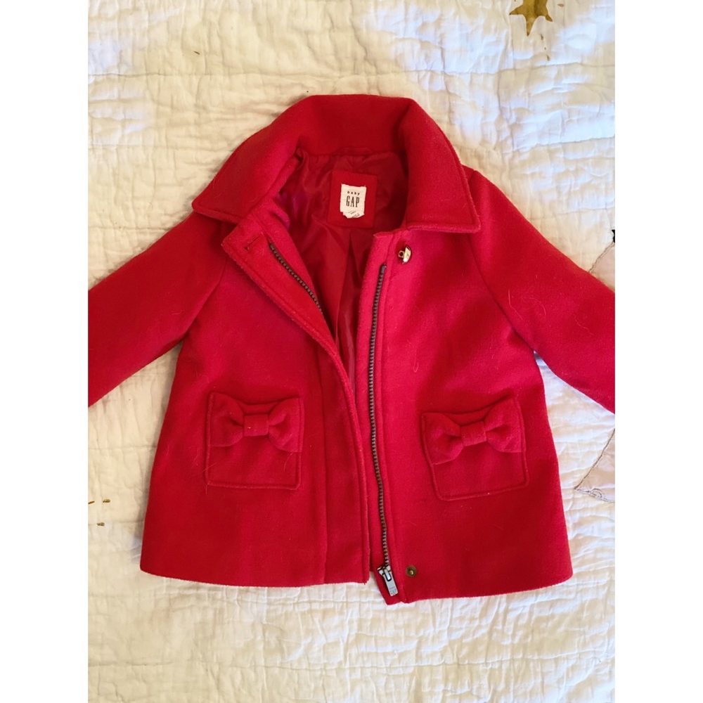 GAP Baby Red Peacoat